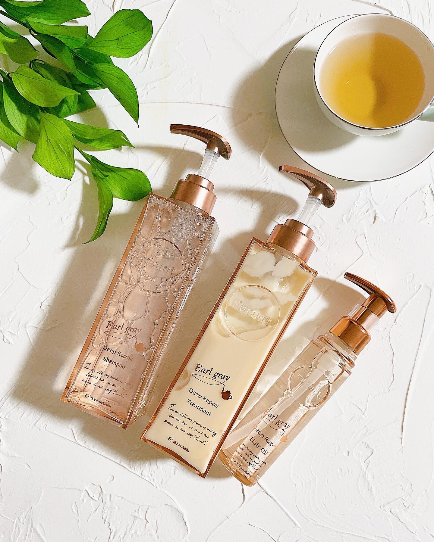 プルント ディープリペアペアセット アールグレイ N/Purunt./市販シャンプーを使ったクチコミ（2枚目）