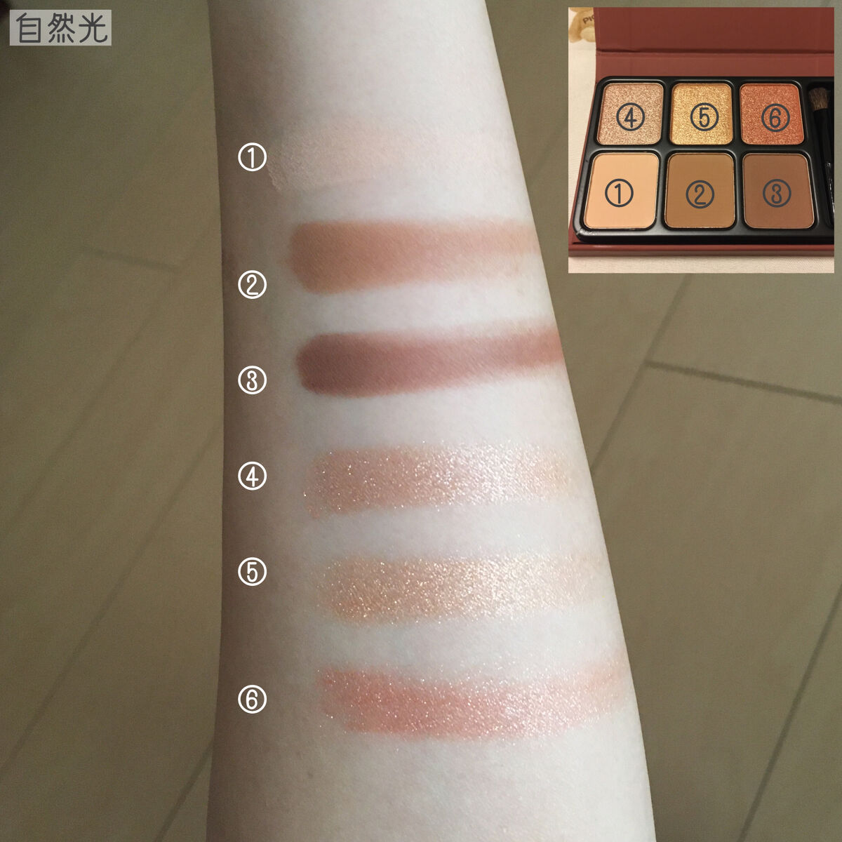 アイカラーパレット/heme/アイシャドウパレットを使ったクチコミ（2枚目）