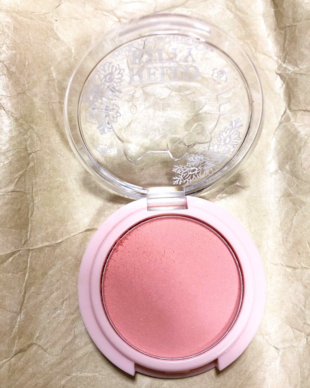 Blooming Kitty パウダーチーク/DAISO/パウダーチークを使ったクチコミ(2枚目)