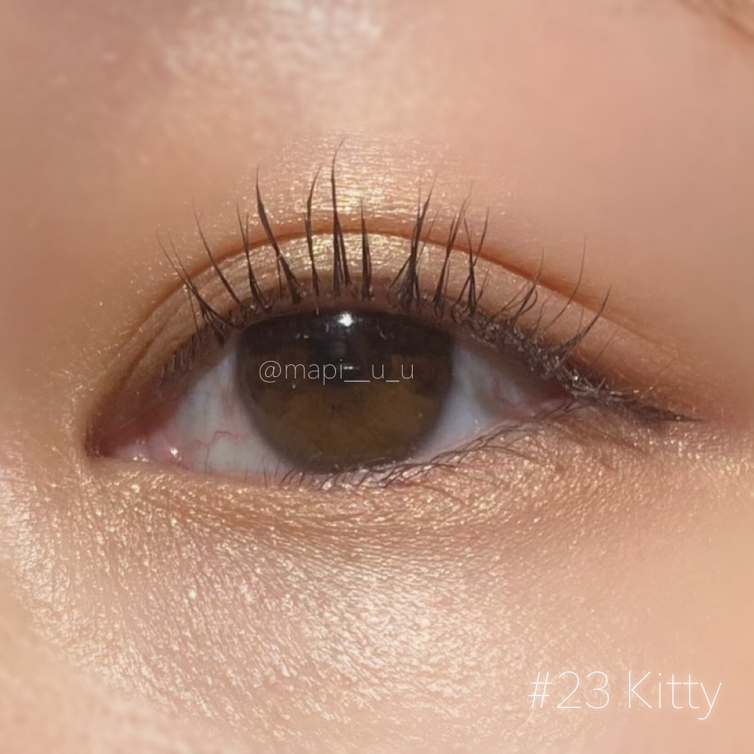 マイフェイブピースアイシャドウ 23 キティ(KITTY)/HOLIKA HOLIKA/単色アイシャドウを使ったクチコミ（3枚目）