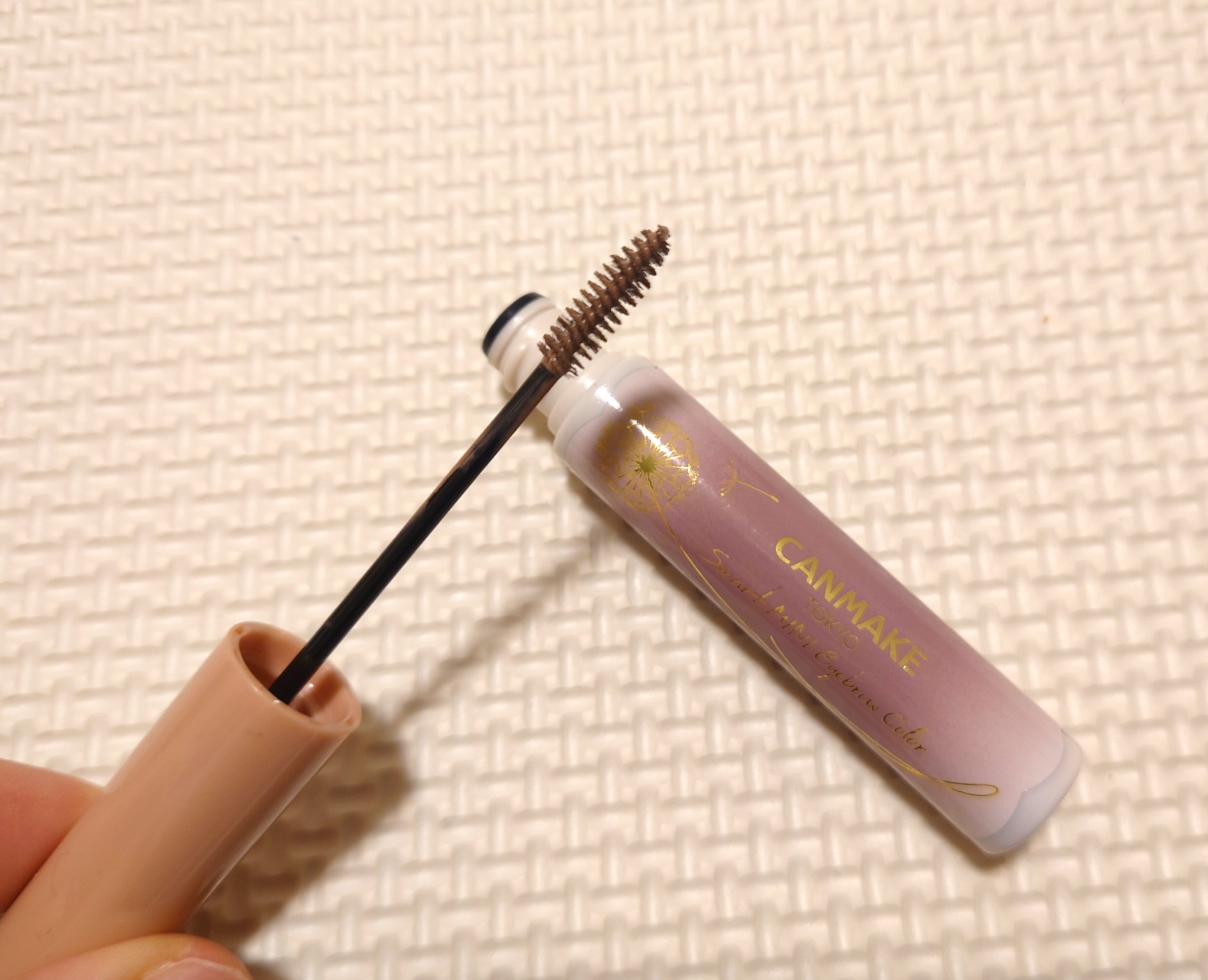 スマートミニアイブロウカラー 03 さくらブラウン/キャンメイク/眉マスカラを使ったクチコミ（2枚目）