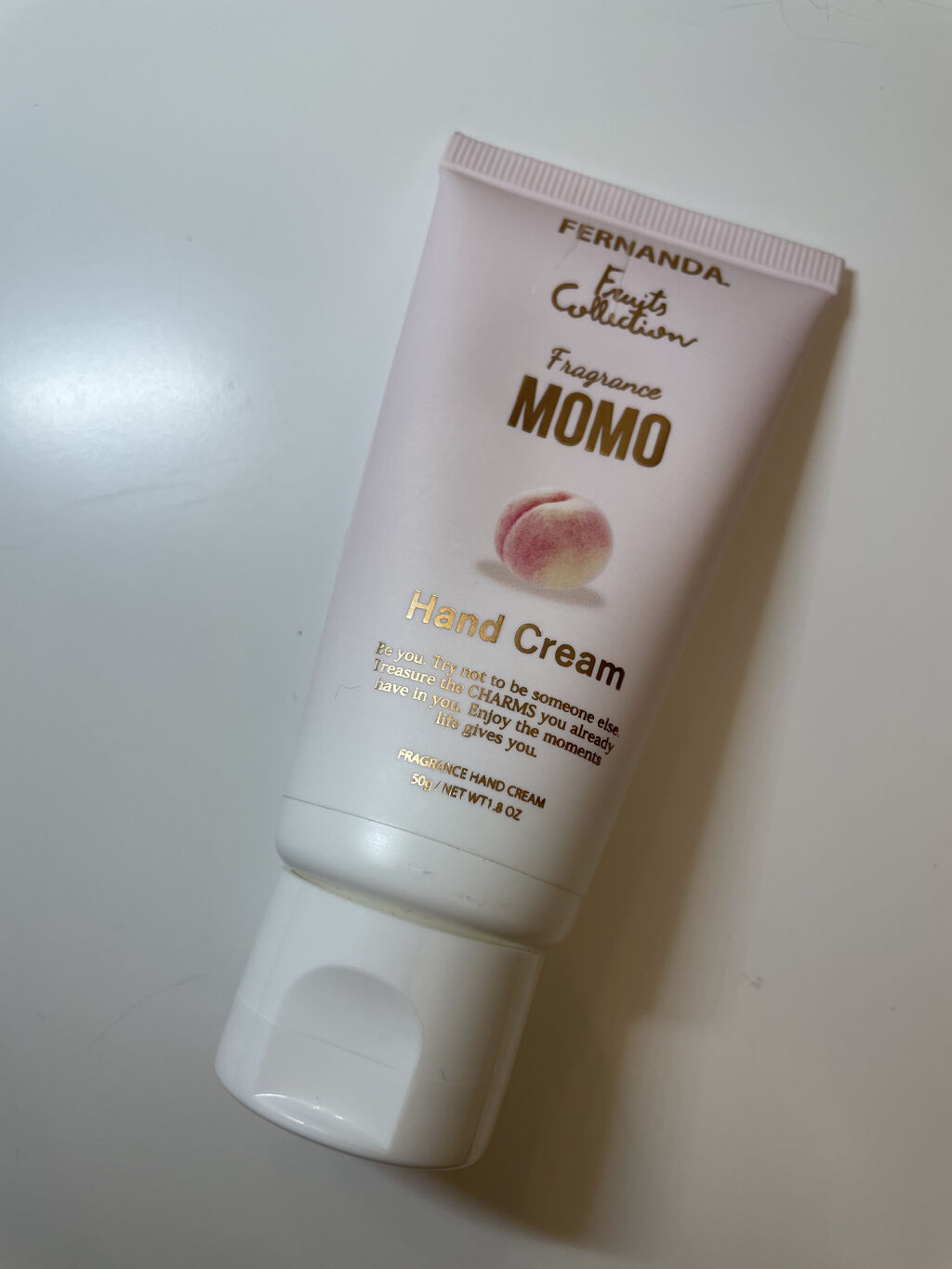 フレグランスハンドクリーム（モモ）/フェルナンダ/ハンドクリームを使ったクチコミ（2枚目）