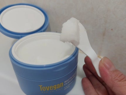 カラーフードシリーズホワイトホールサムクレンジングバーム/Tovegan/クレンジングバームを使ったクチコミ(3枚目)