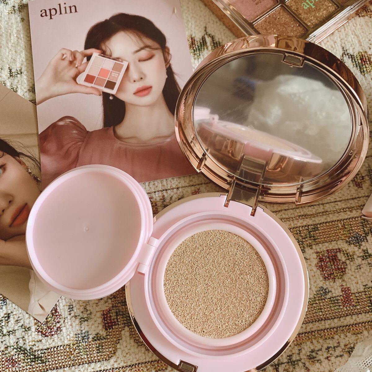 ピンクティーツリーカバークッション/APLIN/クッションファンデーションを使ったクチコミ（3枚目）