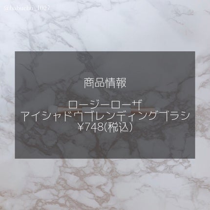 アイシャドウブレンディングブラシ/ロージーローザ/メイクブラシを使ったクチコミ(2枚目)