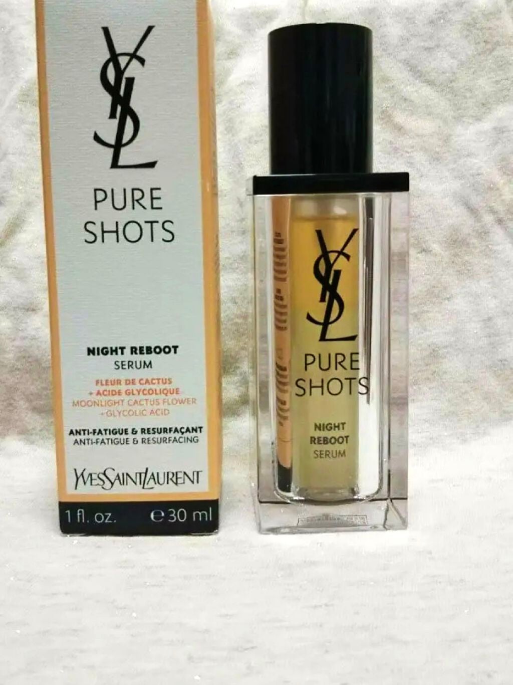 ピュアショット ナイト リチャージセラム/YVES SAINT LAURENT BEAUTE/美容液を使ったクチコミ(2枚目)
