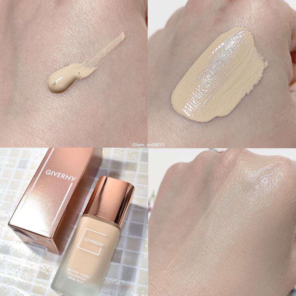 密着カバーファンデーション/GIVERNY/リキッドファンデーションを使ったクチコミ(2枚目)