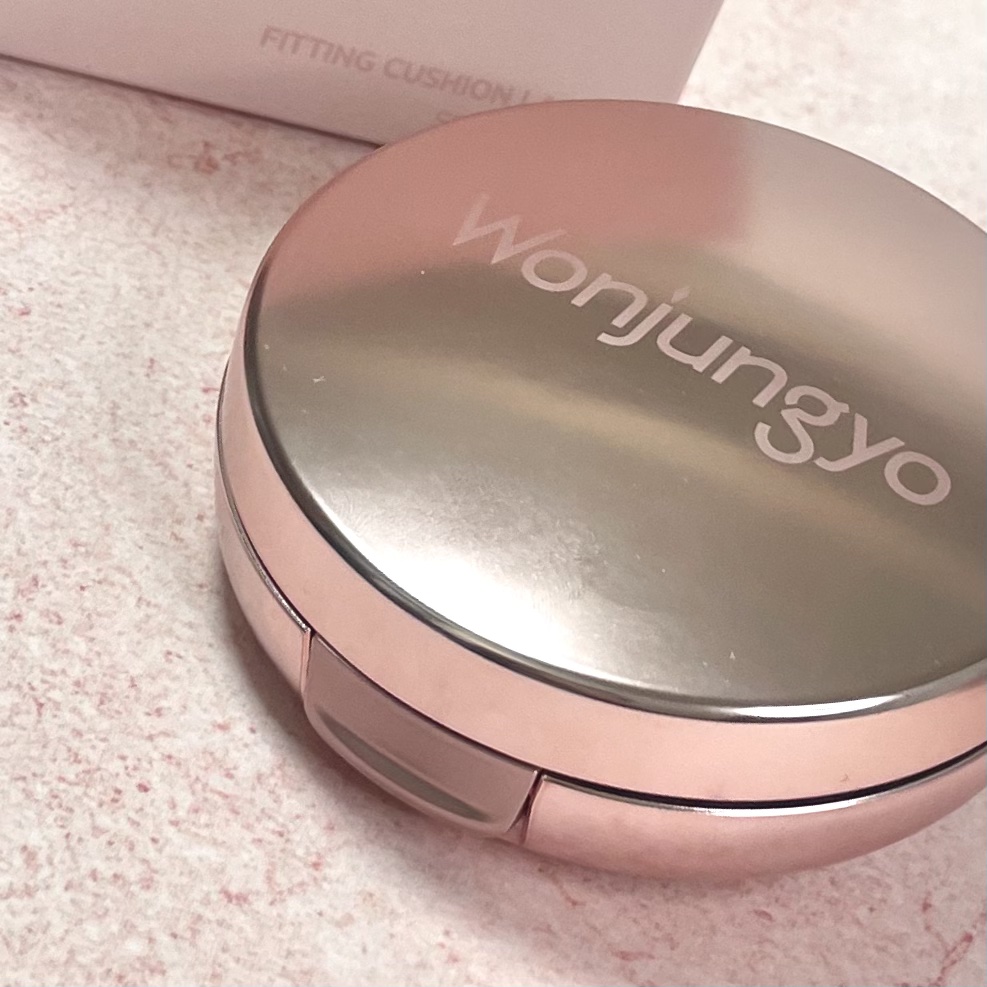 ウォンジョンヨ フィッティングクッション ラスティング 01 ペールピンク/Wonjungyo/クッションファンデーションを使ったクチコミ（2枚目）