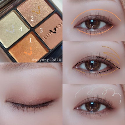 アイカラーレーション/LUNASOL/アイシャドウパレットを使ったクチコミ(3枚目)