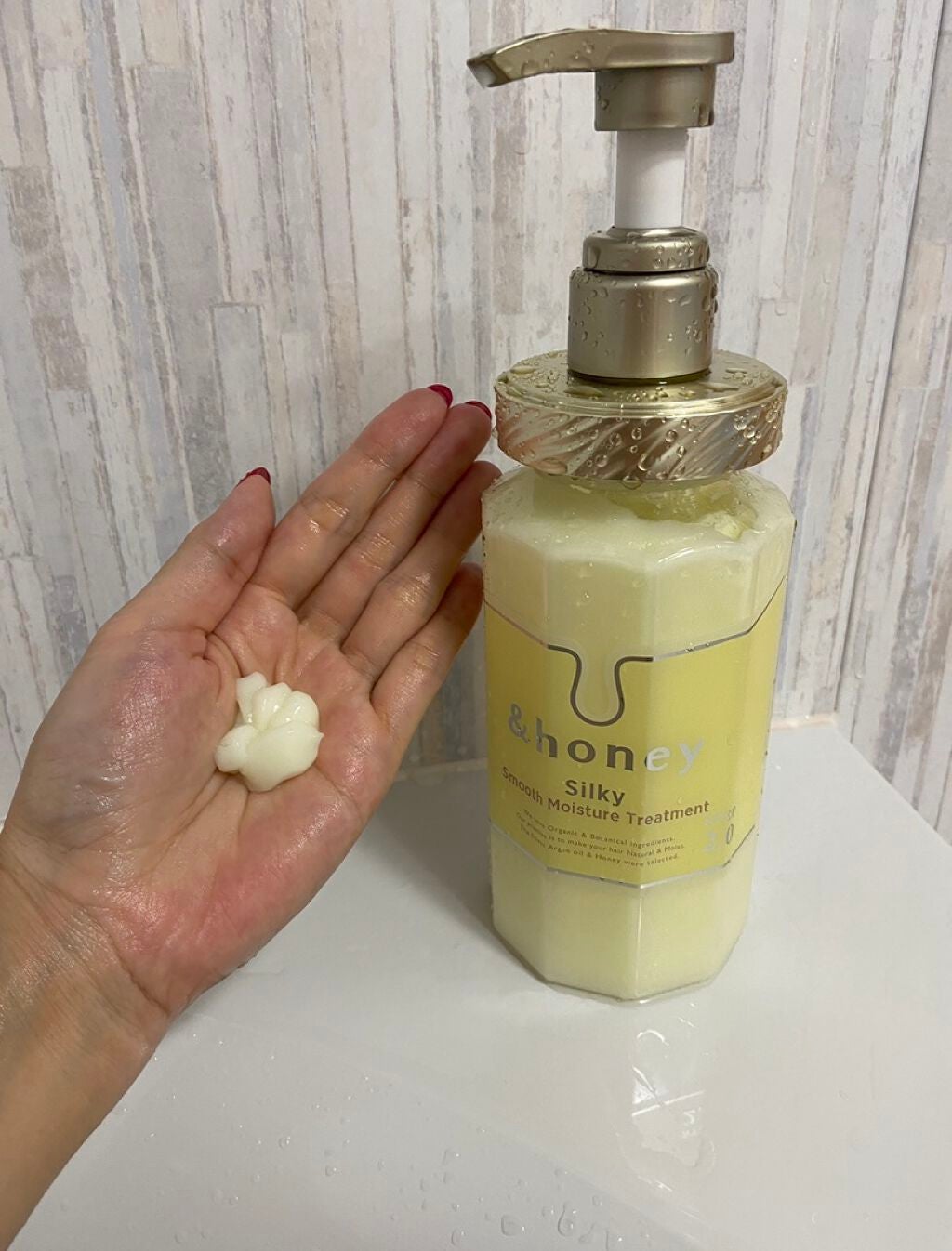 シルキー スムースモイスチャー シャンプー 1.0/ヘアトリートメント 2.0/&honey/市販シャンプーを使ったクチコミ(3枚目)