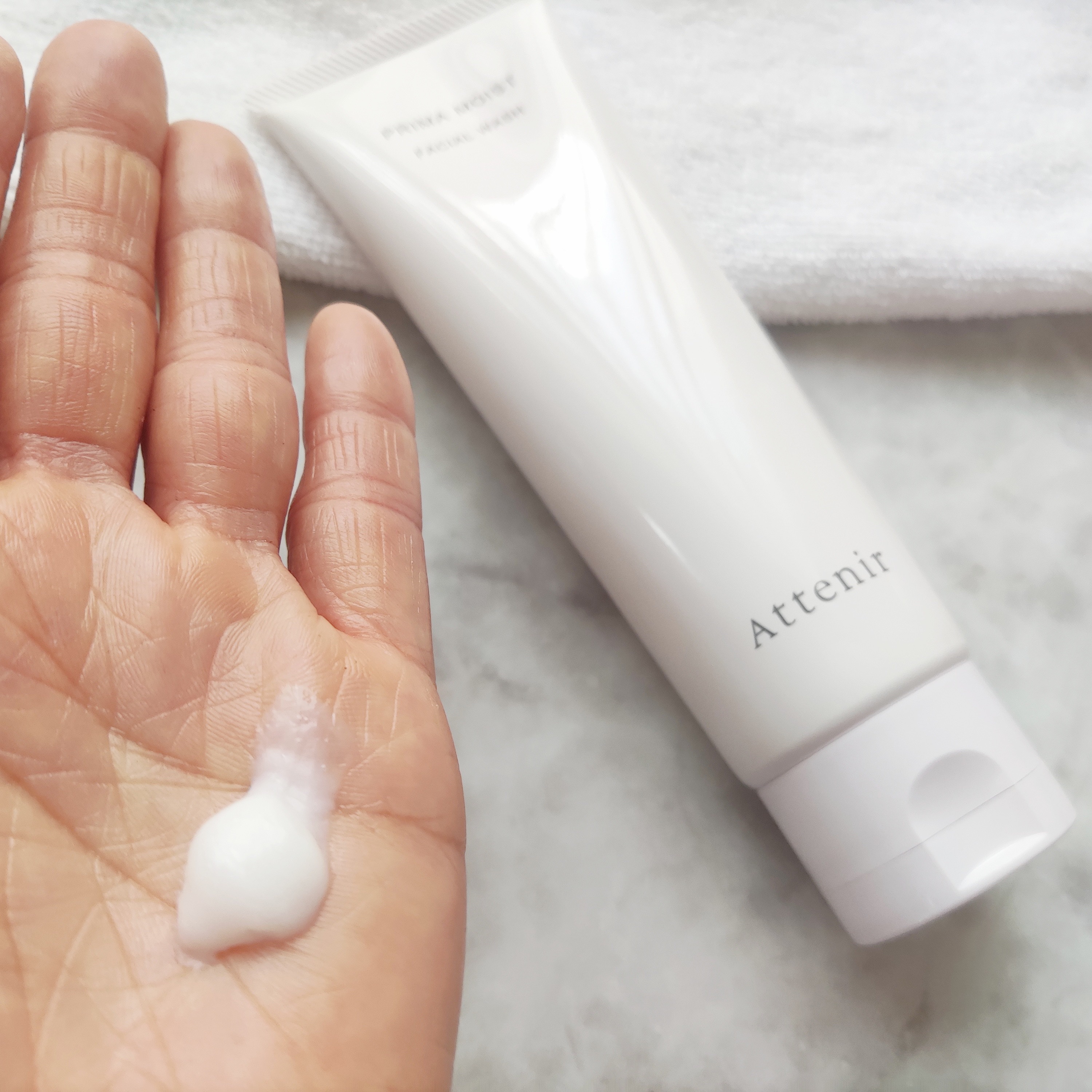 プリマモイスト フェイシャルウォッシュ/アテニア/洗顔フォームを使ったクチコミ（3枚目）