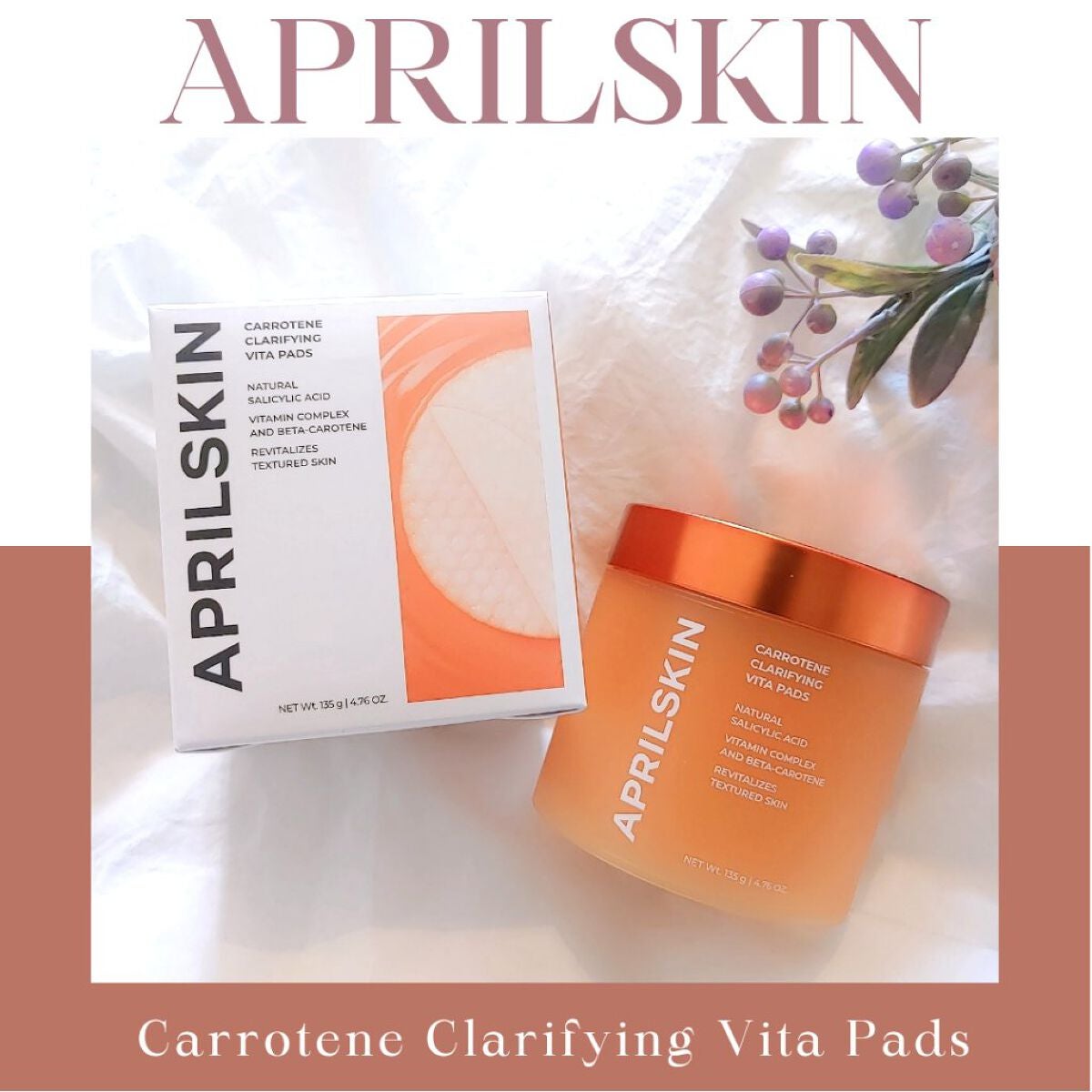 リアルカロテンブレミッシュクリアビタパッド/APRILSKIN/トナーパッドを使ったクチコミ(1枚目)