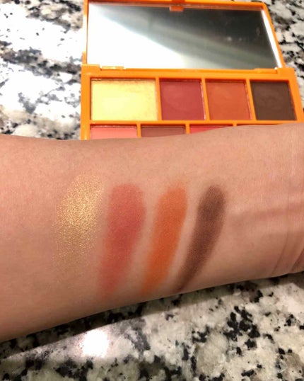 ミニチョコレートアイシャドウパレット/MAKEUP REVOLUTION/アイシャドウパレットを使ったクチコミ(3枚目)