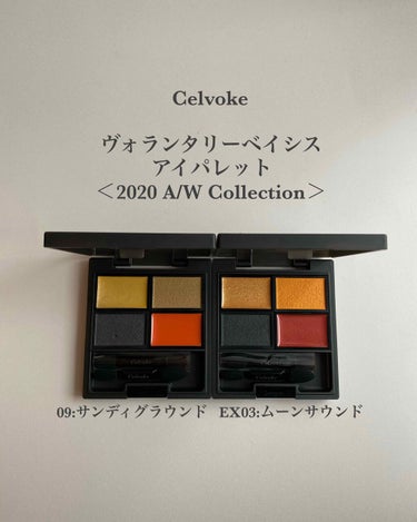 ヴォランタリーベイシス アイパレット/Celvoke/パウダーアイシャドウを使ったクチコミ（2枚目）