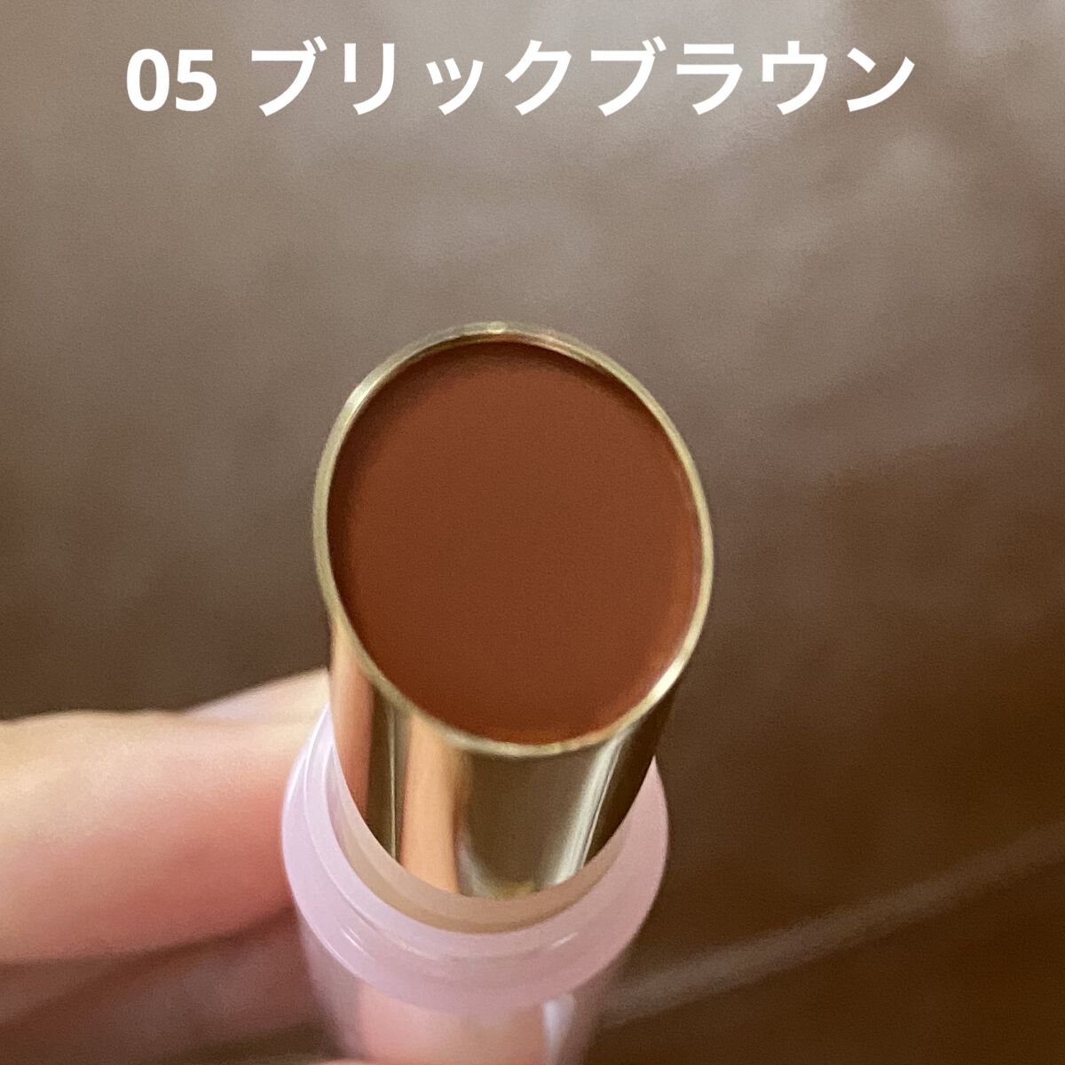 ウォンジョンヨ リップステッカー 05 ブリックブラウン/Wonjungyo/口紅を使ったクチコミ（2枚目）