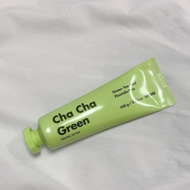 Cha Cha Charcoal Vegan Greentea Toothpaste/unpa/歯磨き粉を使ったクチコミ（1枚目）