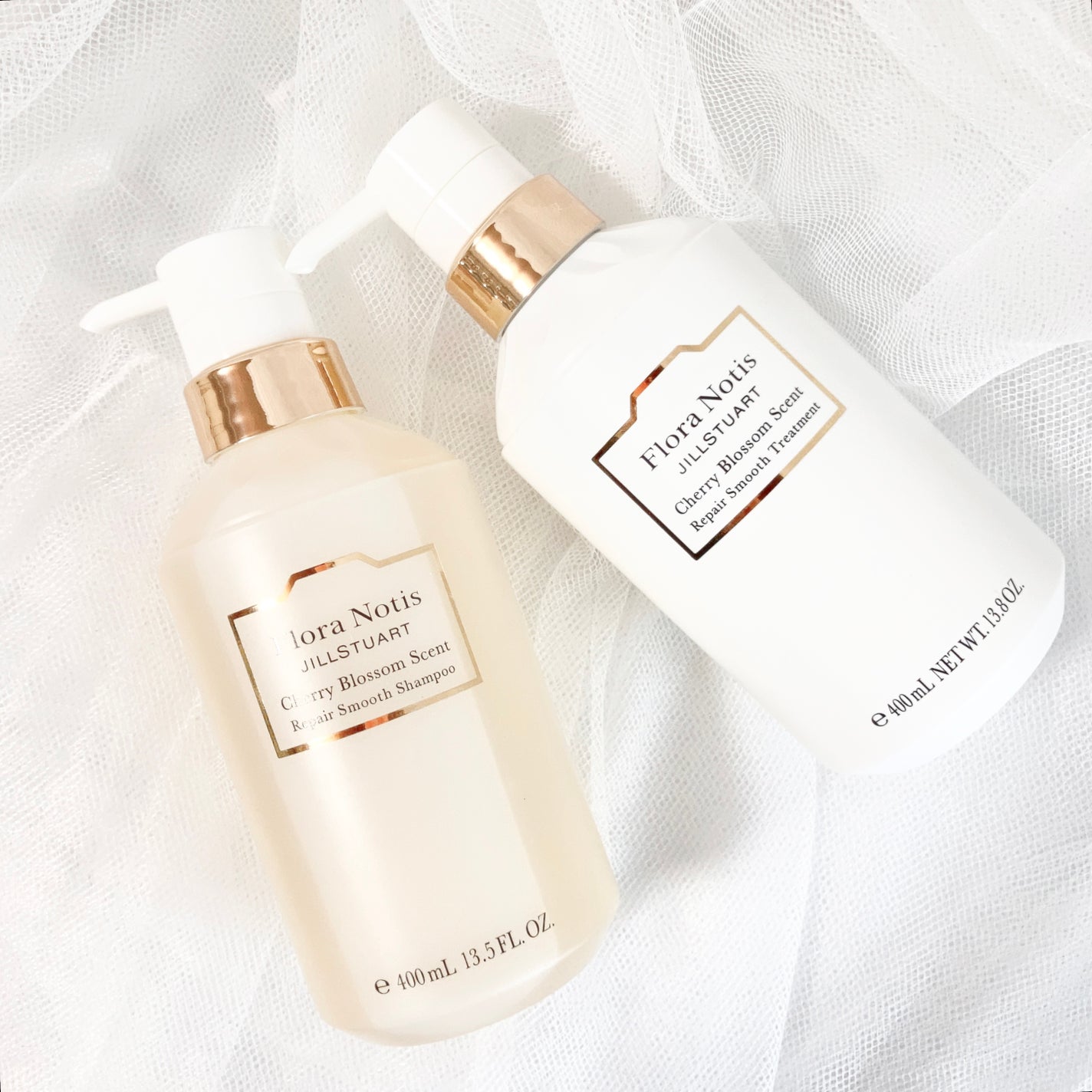 チェリーブロッサム リペアスムースシャンプー / リペアスムーストリートメント/Flora Notis JILL STUART/市販シャンプーを使ったクチコミ(1枚目)