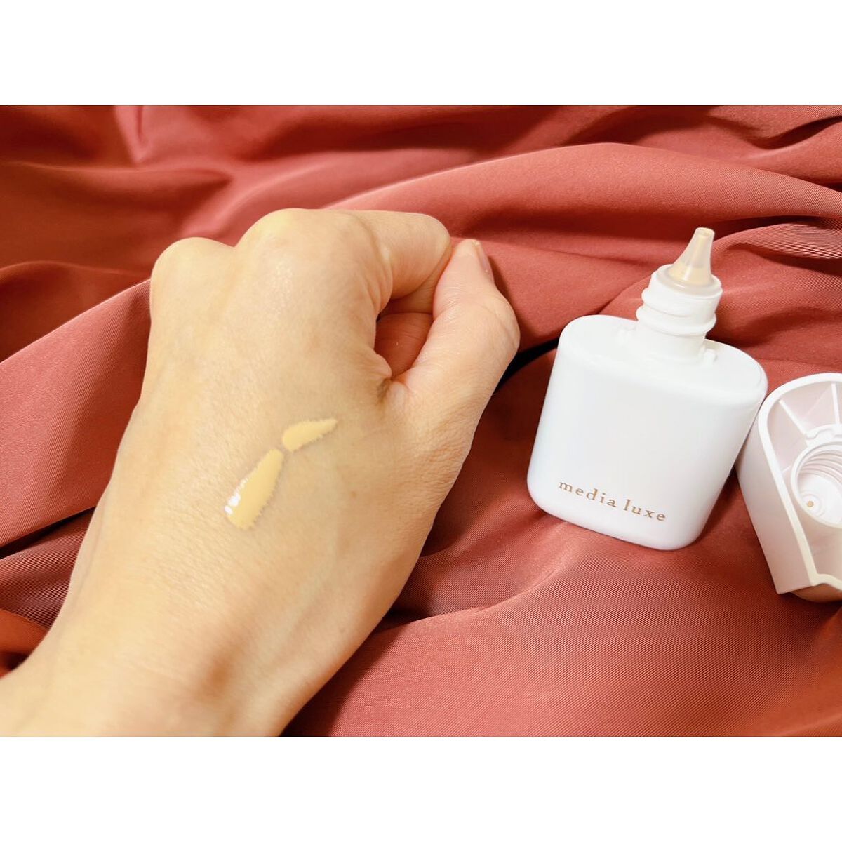 リキッドファンデーション/media luxe/リキッドファンデーションを使ったクチコミ（3枚目）