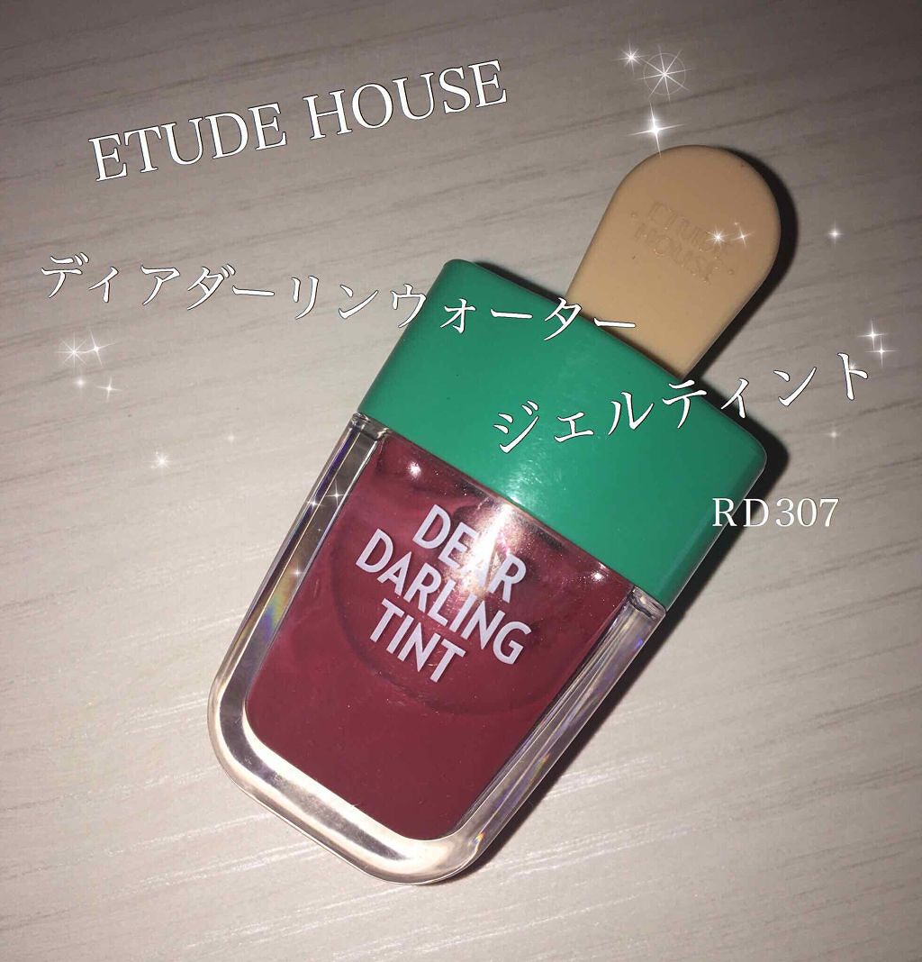 ディアダーリン ウォータージェルティント （アイスティント）/ETUDE/口紅を使ったクチコミ（1枚目）