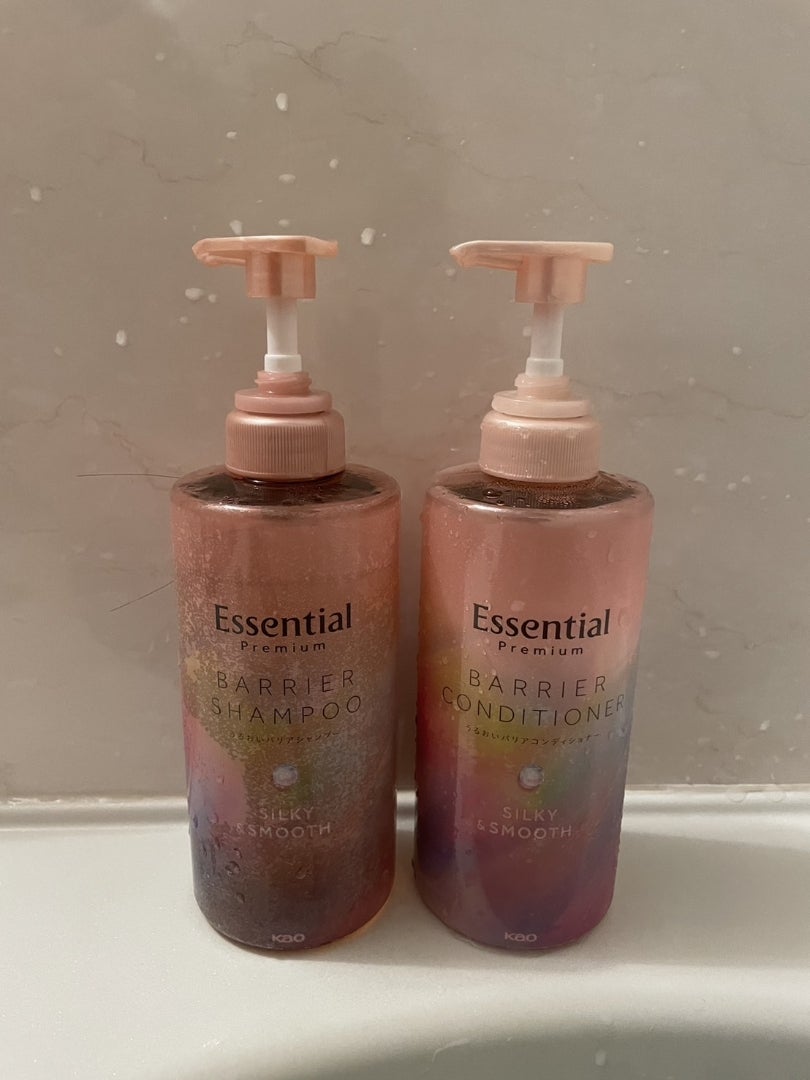 エッセンシャルプレミアム バリアシャンプー・コンディショナー シルキー&スムース/エッセンシャル/市販シャンプーを使ったクチコミ(1枚目)