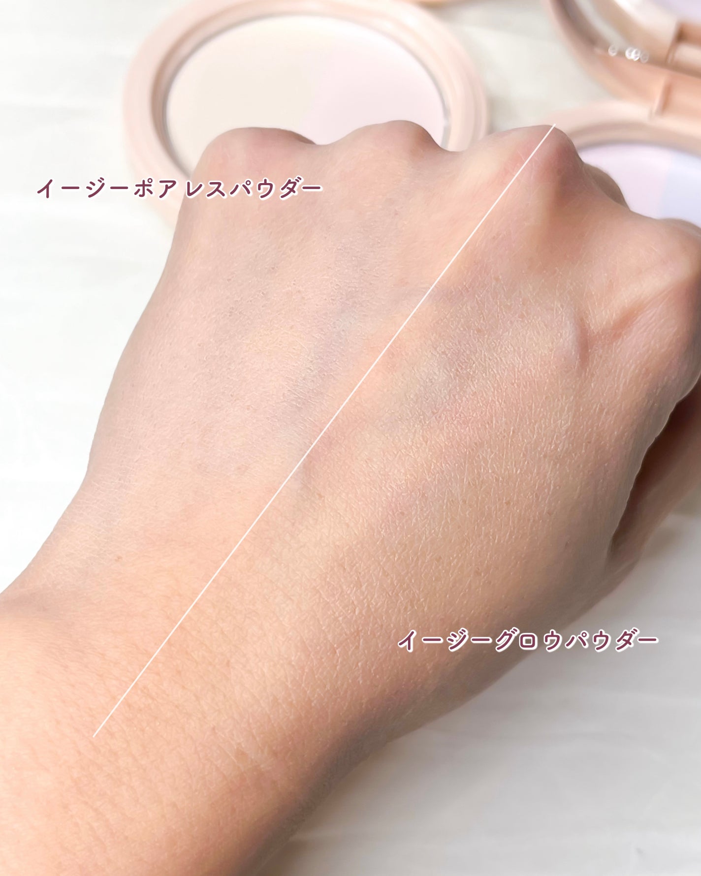 イージーポアレスパウダー/#CLOSET/プレストパウダーを使ったクチコミ(5枚目)