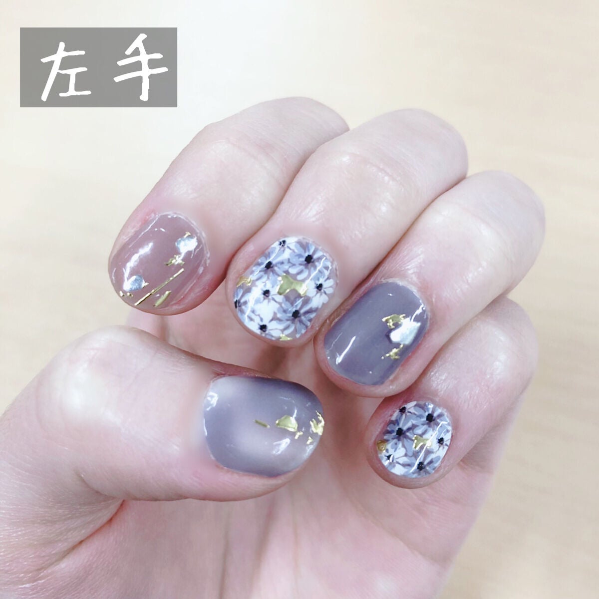 ネイルシール/Qoo10/ネイルシールを使ったクチコミ(3枚目)