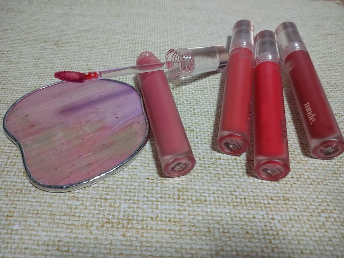 グラッセリップティント/mude./リップティントを使ったクチコミ（2枚目）