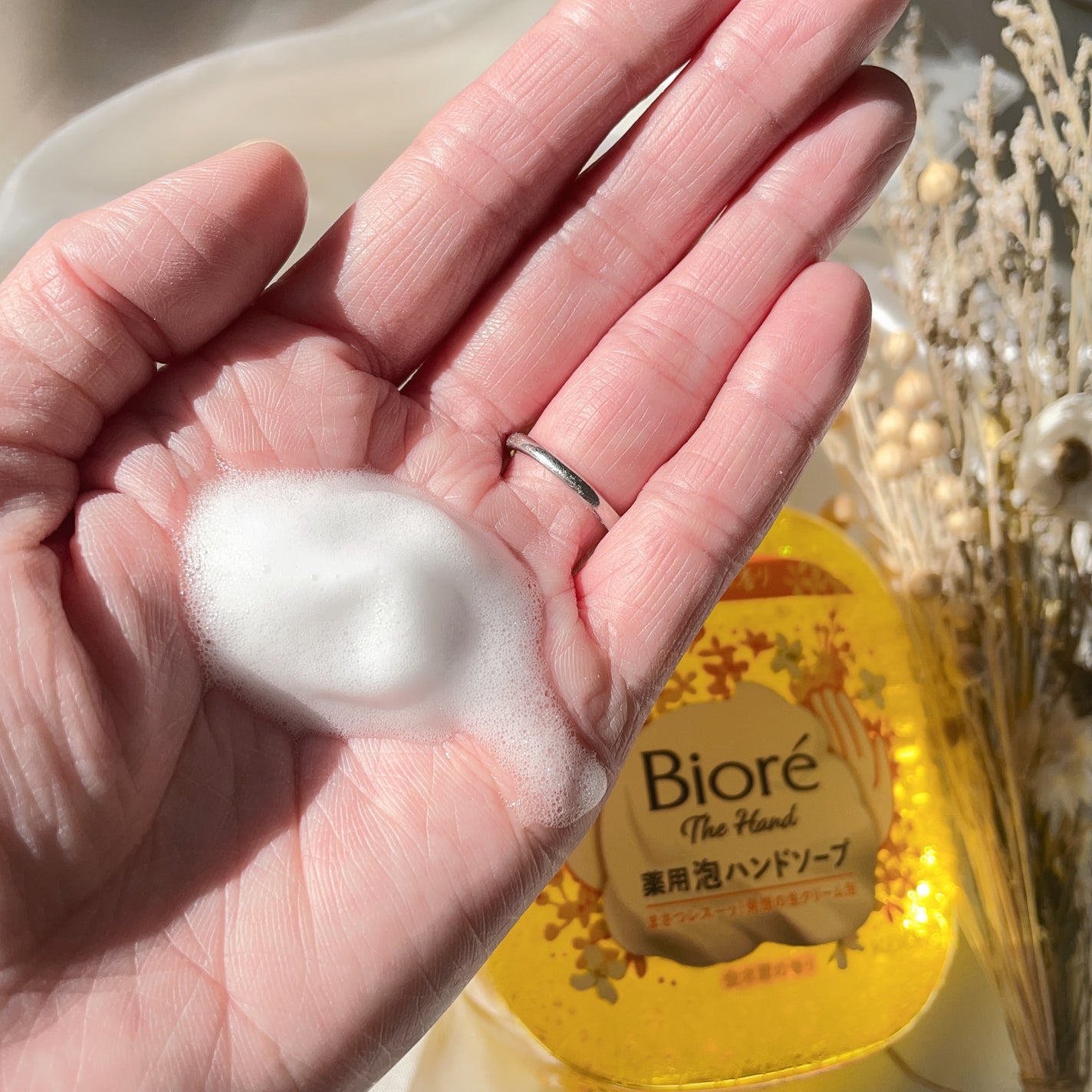 ザ ハンド 薬用泡ハンドソープ 金木犀の香り/ビオレ/ハンドソープを使ったクチコミ(7枚目)