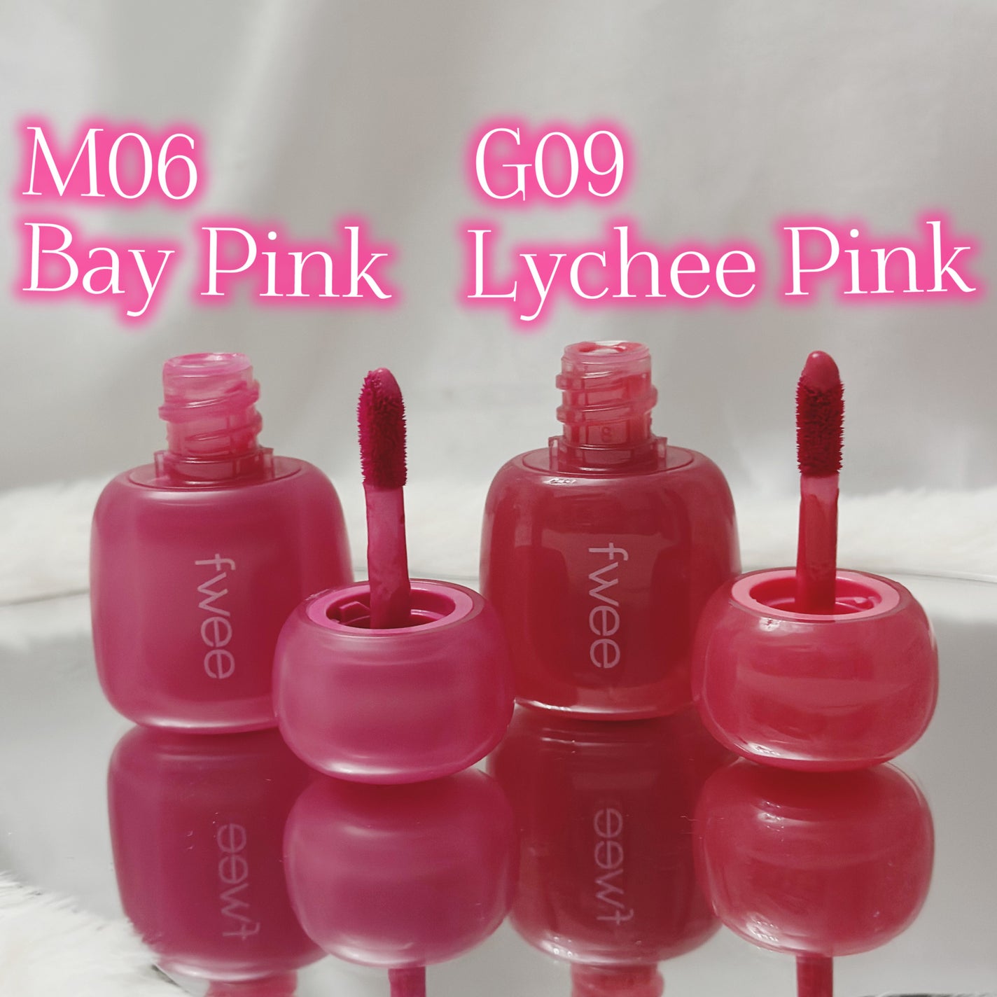 フィー ピンクオブセッションステイフィットティント/fwee/リップティントを使ったクチコミ(2枚目)