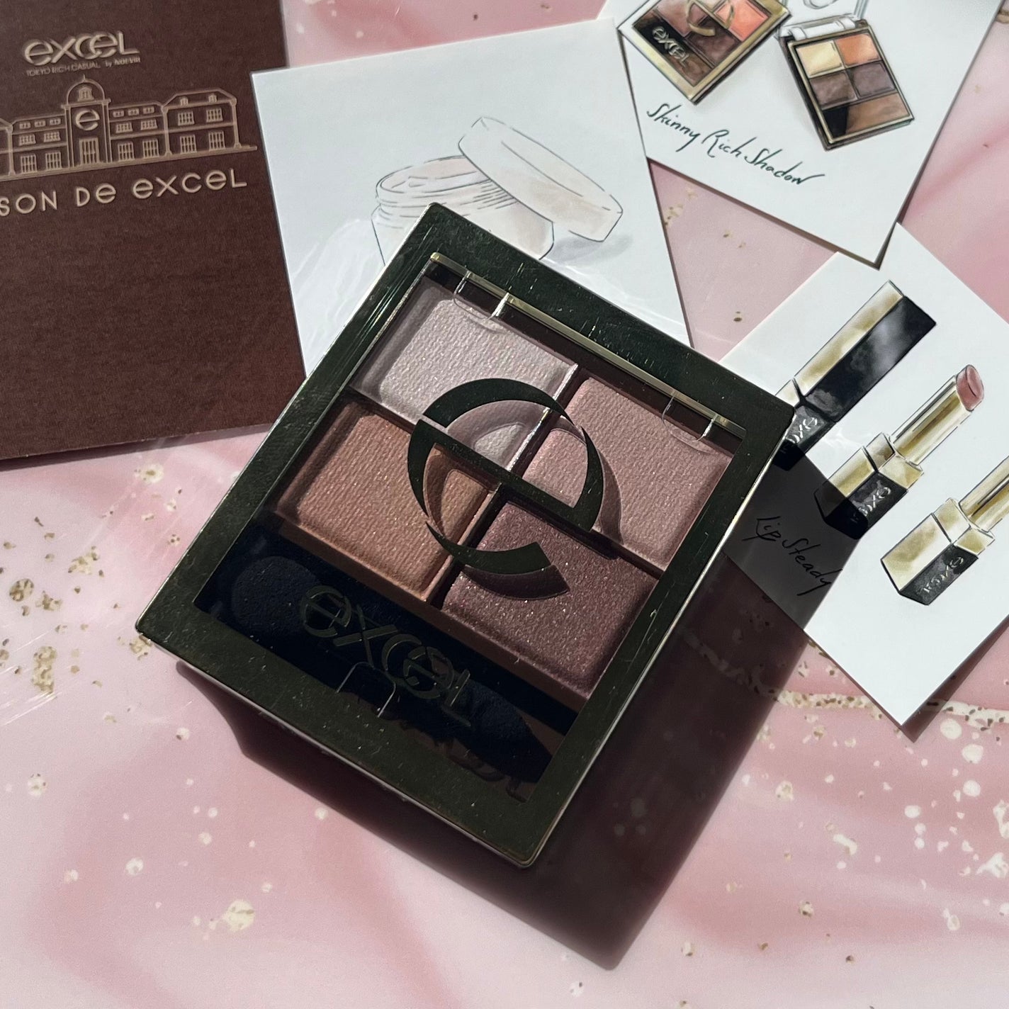 おさとう@フォロバ on LIPS 「エクセルスキニーリッチシャドウSR07マグノリアブラウン人気カ..」(1枚目)