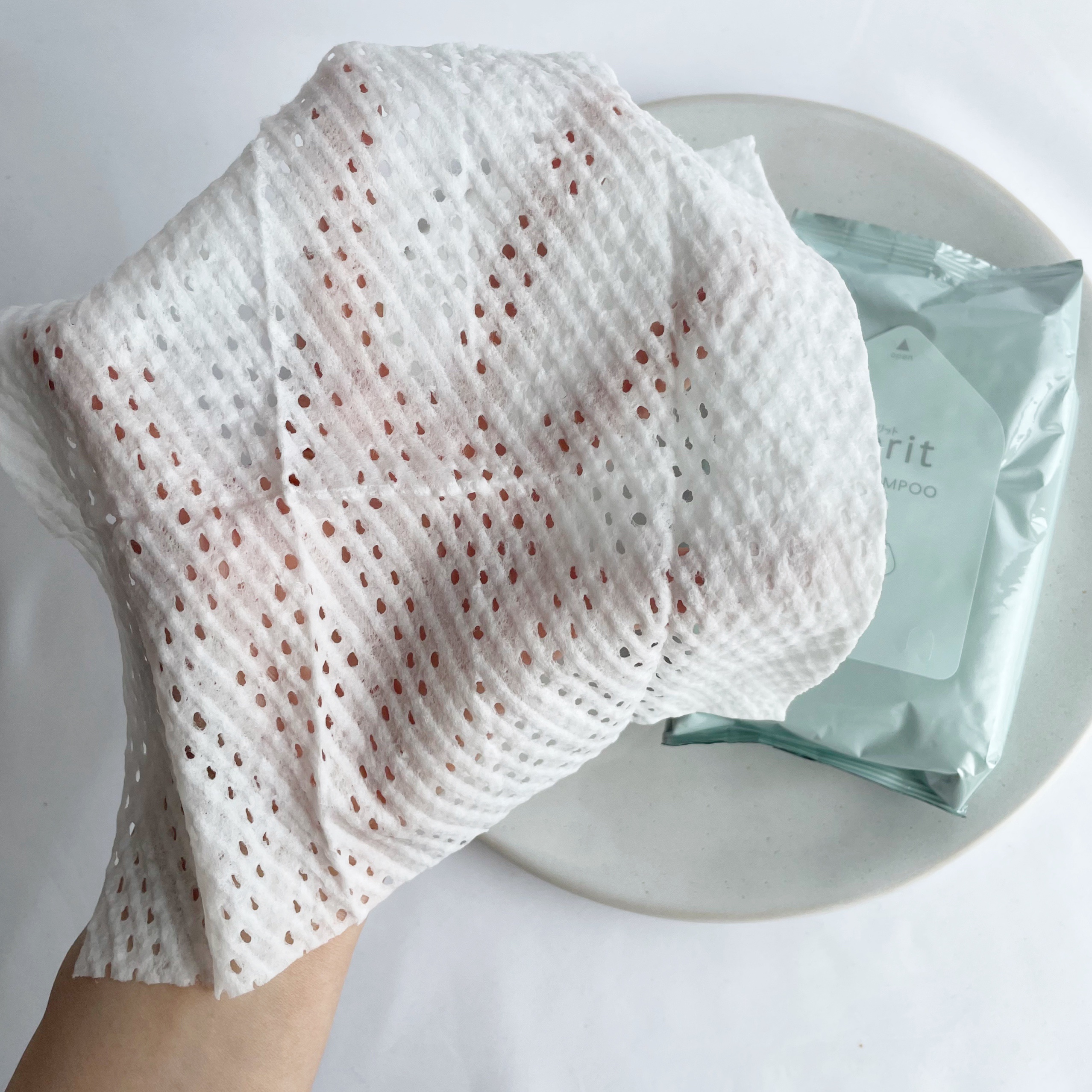 メリット ドライシャンプーシート すっきり爽快タイプ/メリット/ドライシャンプーを使ったクチコミ（3枚目）