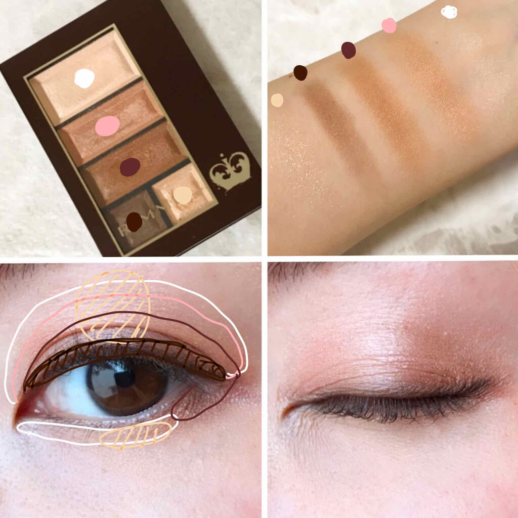 ショコラスウィート アイズ ソフトマット/リンメル ロンドン/アイシャドウパレットを使ったクチコミ（2枚目）