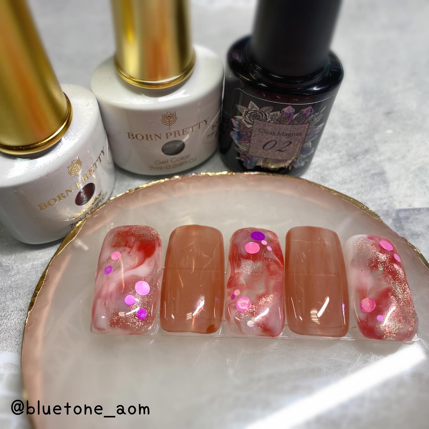 クリアマグネットジェル/ネイル工房/ジェルネイルを使ったクチコミ（1枚目）