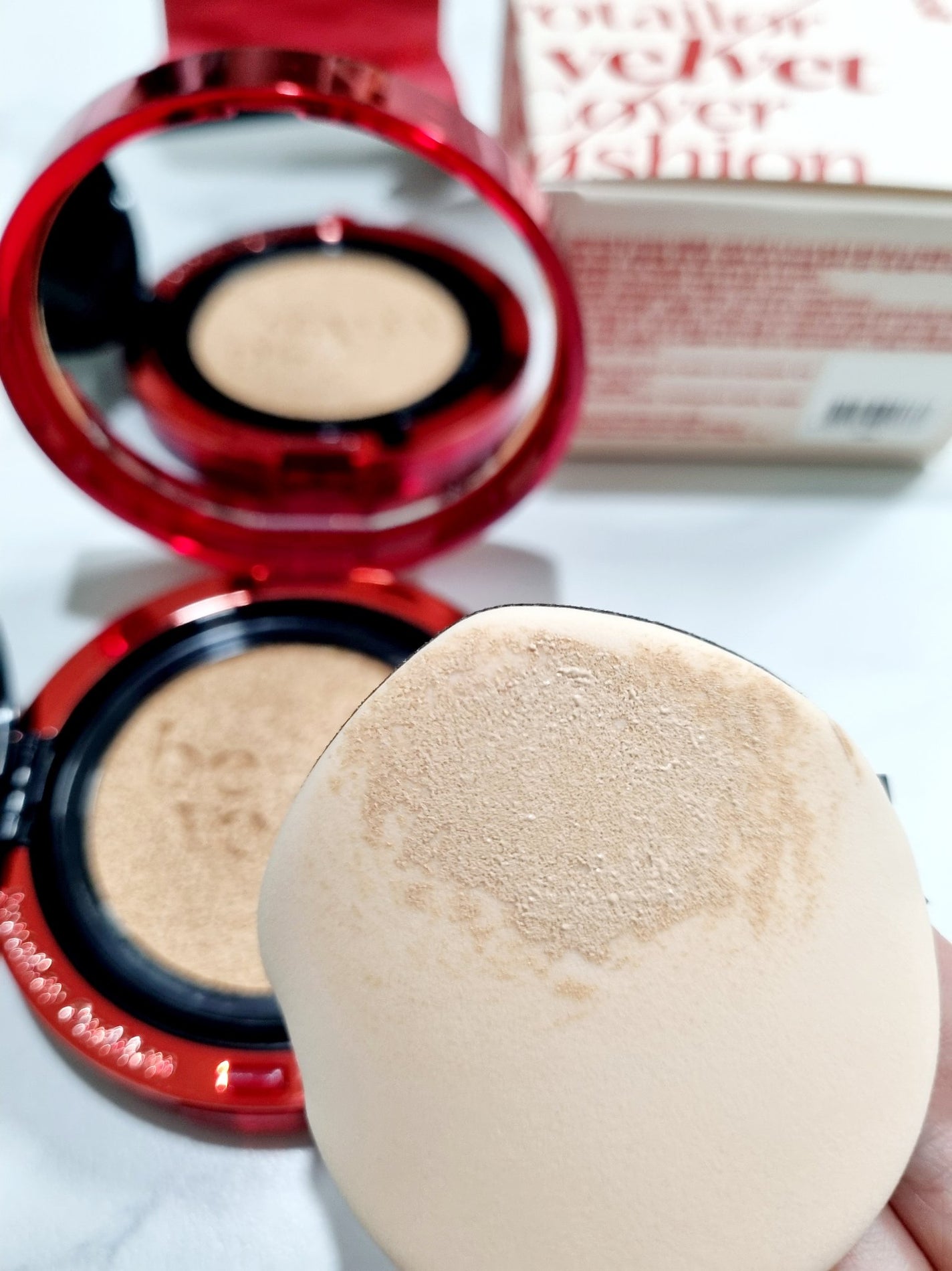 プロテーラービーベルベットカバークッション/espoir/クッションファンデーションを使ったクチコミ(3枚目)