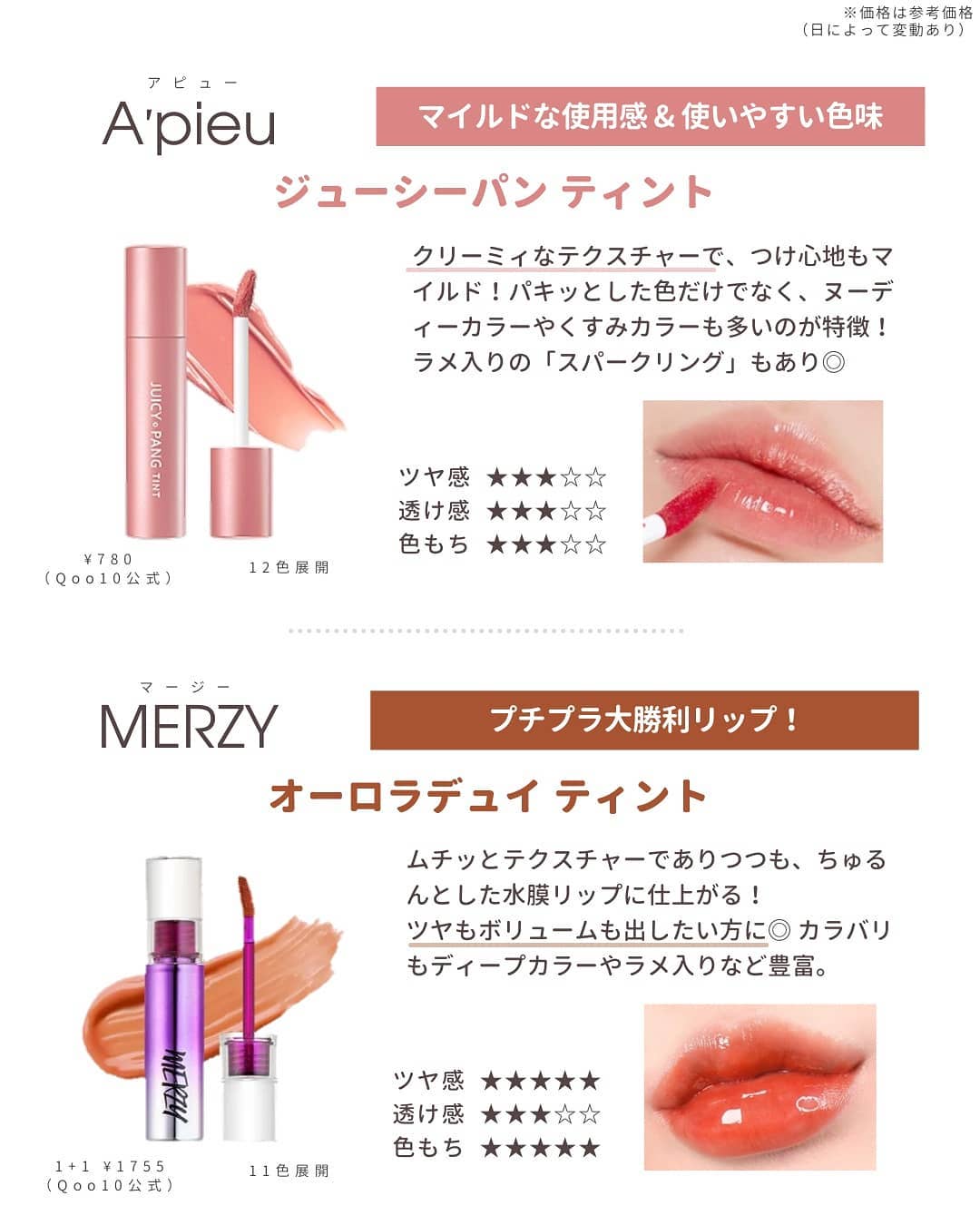 ジューシーラスティングティント/rom&nd/リップティントを使ったクチコミ(4枚目)