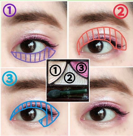 ジューシーピュアアイズ/キャンメイク/アイシャドウパレットを使ったクチコミ(5枚目)