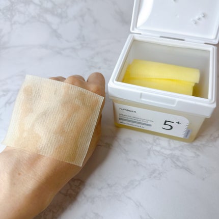 5番 白玉グルタチオンCフィルムパッド/numbuzin/トナーパッドを使ったクチコミ(2枚目)