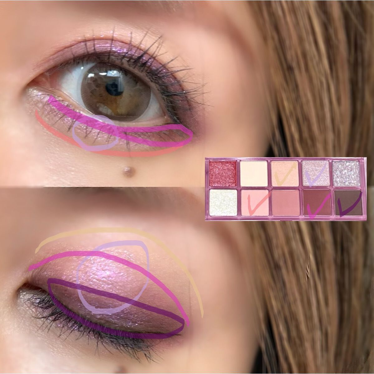 ベターザンパレット/rom&nd/アイシャドウパレットを使ったクチコミ(3枚目)