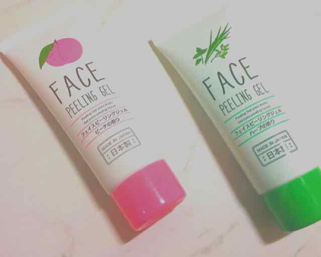フェイスピーリングジェル ピーチの香り/DAISO/ピーリングを使ったクチコミ(2枚目)