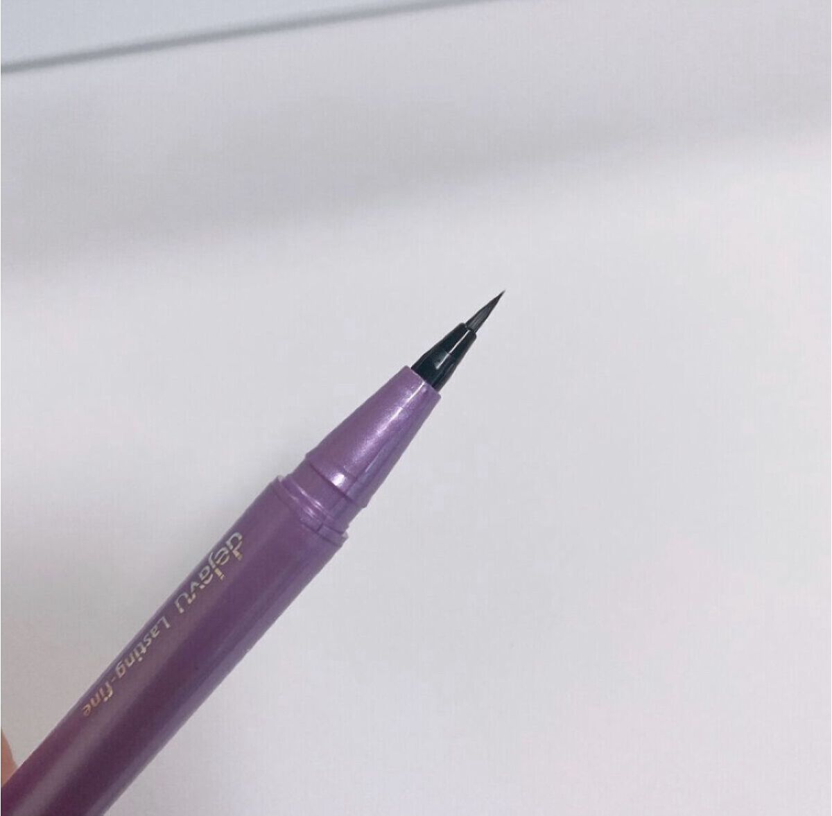 「密着アイライナー」ショート筆リキッド/デジャヴュ/リキッドアイライナーを使ったクチコミ（3枚目）