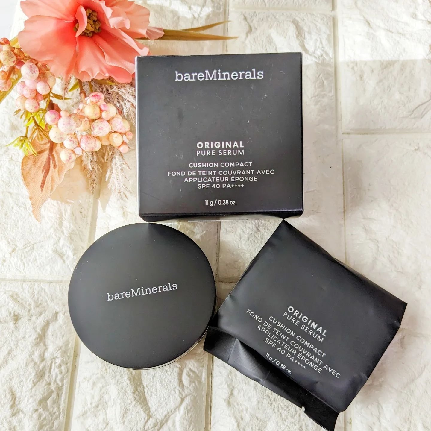 オリジナル ピュア セラム カバーアップ クッション フェアリーライト 03/bareMinerals/クッションファンデーションを使ったクチコミ（2枚目）