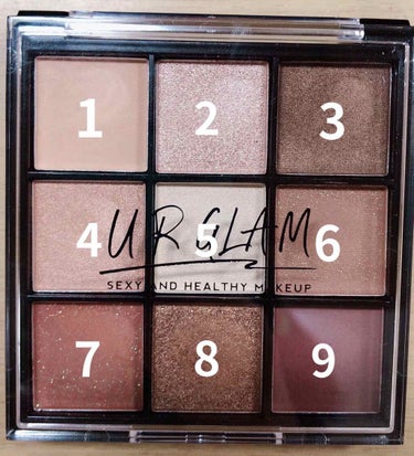 UR GLAM　BLOOMING EYE COLOR PALETTE/U R GLAM/パウダーアイシャドウを使ったクチコミ（3枚目）