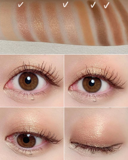 ソフトクレイビームアイシャドウパレット/AMIOK/ジェル・クリームアイシャドウを使ったクチコミ(8枚目)