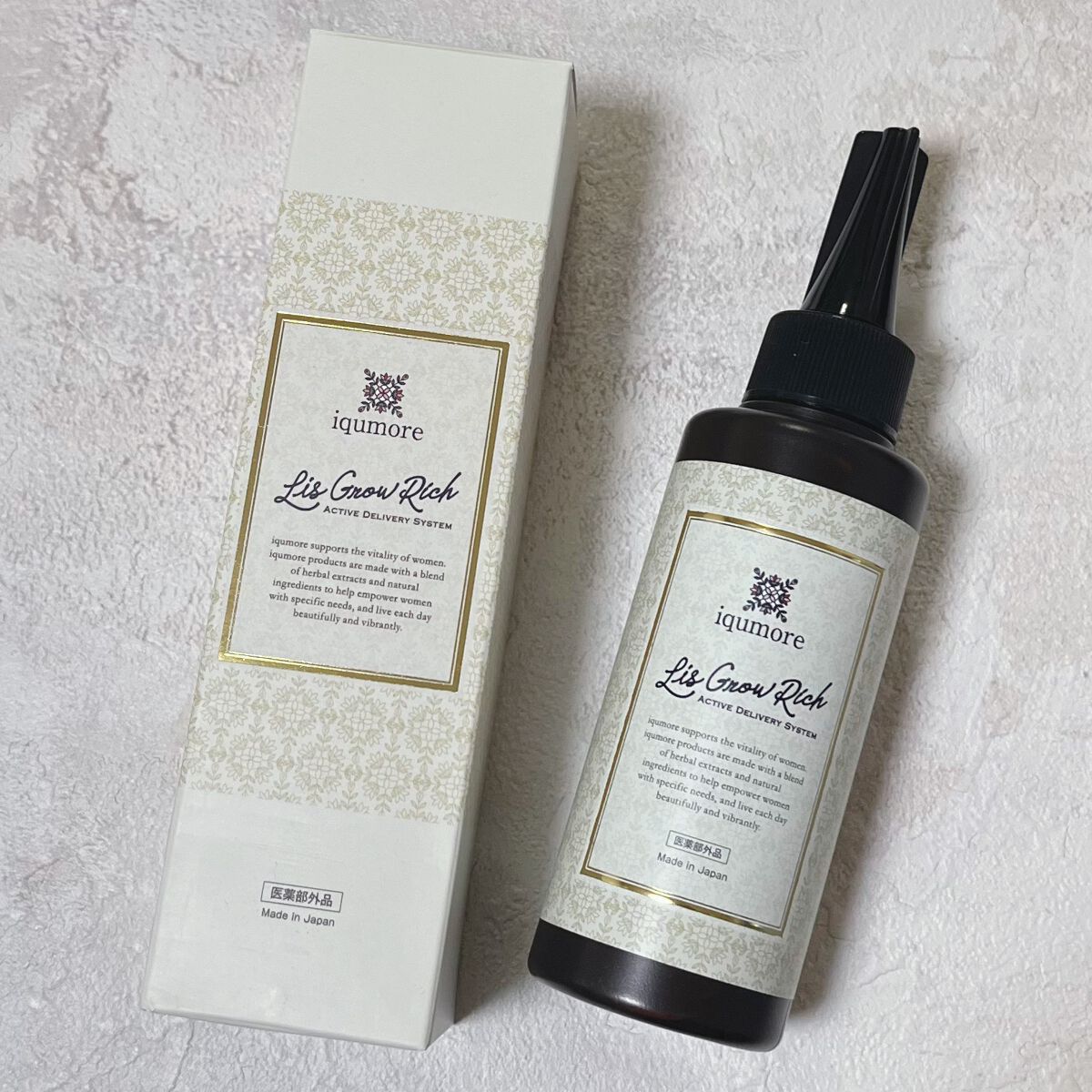 リスグロウリッチ/iqumore/頭皮ローションを使ったクチコミ(1枚目)