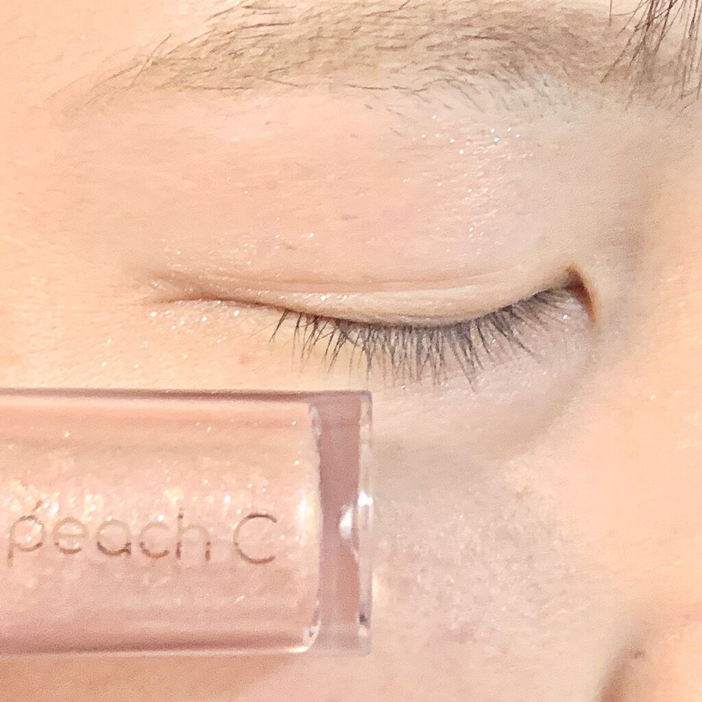 シャンパンアイグリッター/Peach C/グリッターを使ったクチコミ（3枚目）