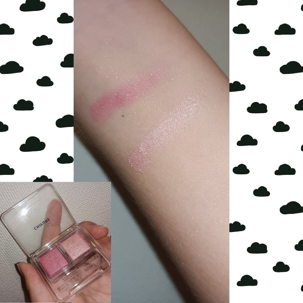 ツイン カラー アイシャドウ/ちふれ/アイシャドウパレットを使ったクチコミ（2枚目）