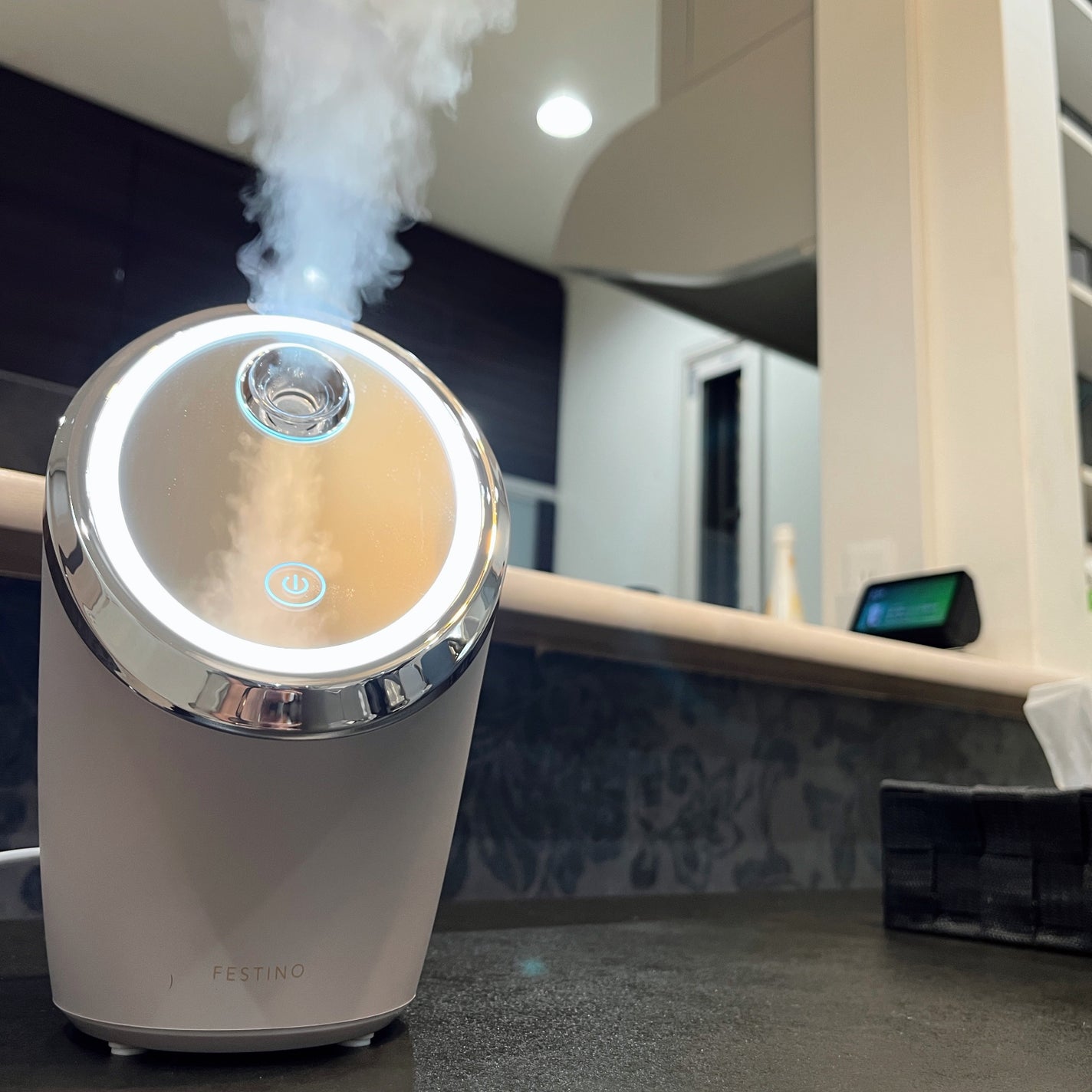 フェイシャルクレンジングナノスチーマー/FESTINO/美顔器・マッサージを使ったクチコミ(2枚目)