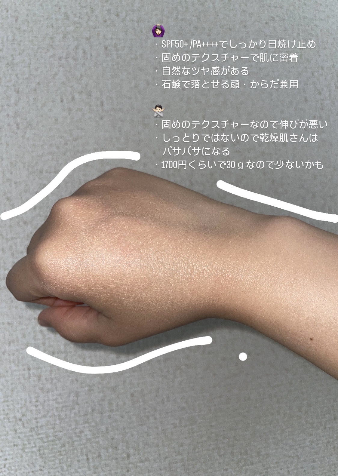 ＆be UVミルク 30g/＆be/日焼け止めミルクを使ったクチコミ（2枚目）