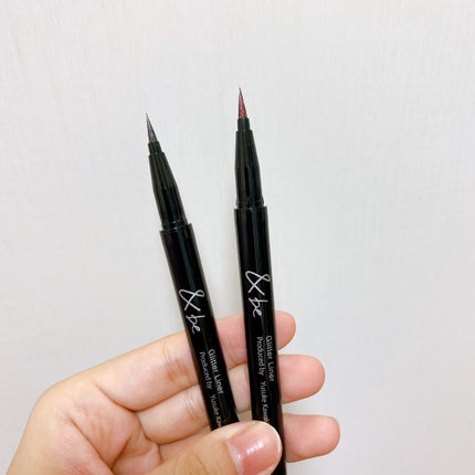 グリッター ライナー ルビーグリッター/&be/リキッドアイライナーを使ったクチコミ(2枚目)