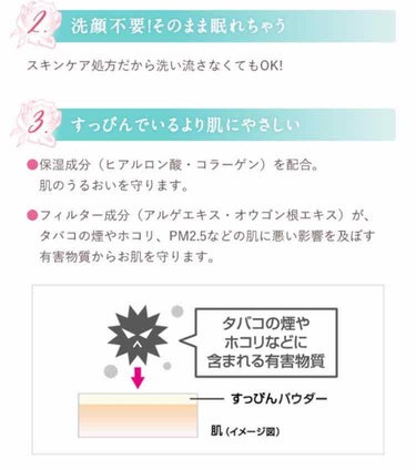 ໒꒱· ﾟ

･洗顔不要！

付け心地は良くも悪くも普通。
付属のパフがふわふわで好き。